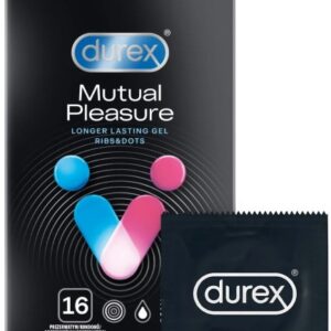Durex Mutual Pleasure – vrúbkované kondómy (16 ks)