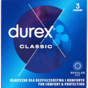 Durex Classic – klasické kondómy (3 ks)