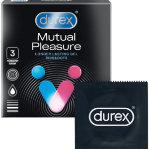 Durex Mutual Pleasure – vrúbkované kondómy (3 ks)