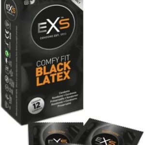 EXS Blatex – čierne kondómy (12 ks)