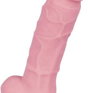 Dildo s prísavkou a semenníkmi Silicone (18 cm)