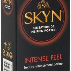 SKYN Intense Feel - bezlatexové kondómy s vrúbkami (10 ks)