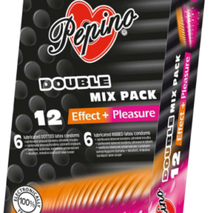 PEPINO Double Mix dráždivé kondómy 12 ks