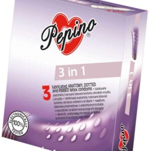 PEPINO 3 in 1 anatomicky tvarované s rôznymi dráždivými prvkami 3 ks