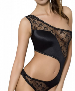Čierne body Wavelet, XXL–XXXL