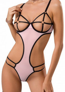 Ružové body Henrietta, XXL–XXXL