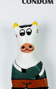 ERCO Cow žartovný kondóm
