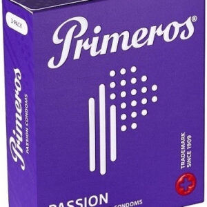Primeros Passion – vrúbkované kondómy (3 ks)