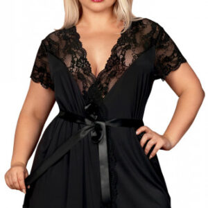 Plus size Obsessive župan Delilah