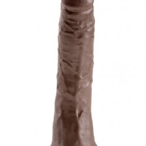 Realistické dildo Hot Stud (18 cm), tmavá telová