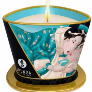 Shunga libido stimulujúca masážna sviečka Midnight Island Blossoms (170 ml)