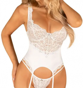 Obsessive korzet Amor Blanco, L-XL