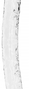 Obojstranné dildo Crystal Clear (34 cm)