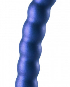 Anální kuličkové dildo Beaded Lust (17 cm), modré