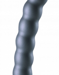 Análne guličkové dildo Beaded Lust (17 cm), šedé