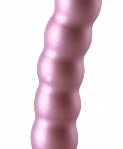 Análne guličkové dildo Metallico Beaded (13,8 cm), ružové