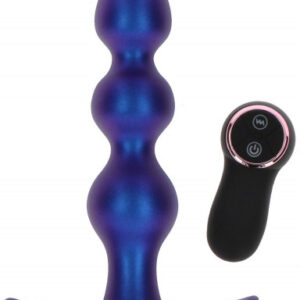 Vibračné análne guličky Buttocks Bold Beaded s diaľkovým ovládaním (16 cm)