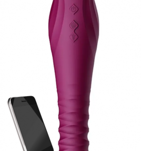 Zalo King prirážací vibrátor s mobilnou aplikáciou (30 cm) + darček Natural gél 15 ml
