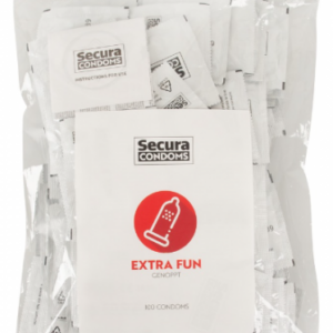 Secura Extra Fun - vrúbkované kondómy (100 ks)