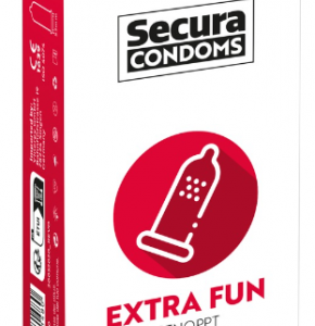 Secura Extra Fun - vrúbkované kondómy (12 ks)