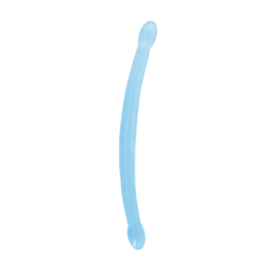 Obojstranné gélové dildo Flexi Duo (42 cm), modré