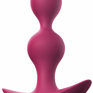 Vibračné análne guličky Twinny Bud (11,2 cm), fialové