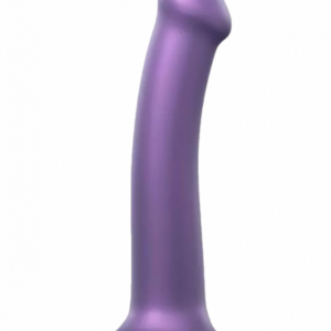 Strap-on-me dildo s prísavkou Metallic Shine M (18 cm), fialové