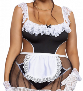 Plus size kostým Miss Sexy Maid, XL–XXL