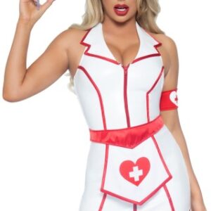 Biely kostým BDSM Nurse, XL