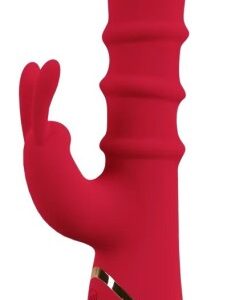 Vibrátor s výbežkom na klitoris Moving Rings (23,7cm)
