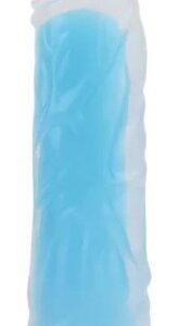 Svietiace dildo s prísavkou Blue Radiance (20 cm)