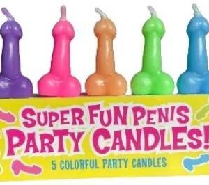 Farebné sviečky na tortu Party Penises (5 ks)