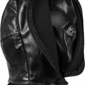 Koženková maska Zip-up Bondage