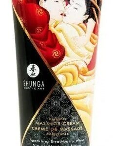 Shunga Masážny krém Sparling Strawbery Wine (200 ml)
