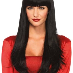 Leg Avenue Bangin' long straight wig black
