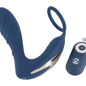 Vibrating Prostate Plug with Cock Ring