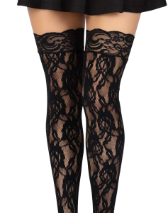 Leg Avenue Rose Lace Stockings 9762