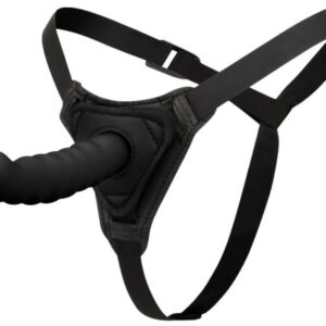Silicone Strap-On - Smooth black