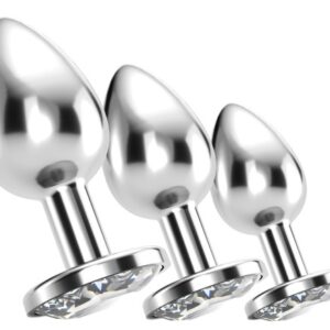 CRUSHIOUS BIJOU ANAL TRAIN TRIO CLEAR WITH FREE INDIVIDUAL BAGS