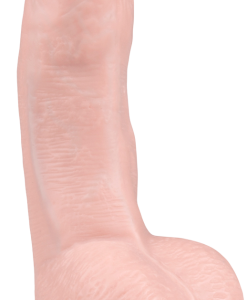 Easytoys dildo s prísavkou a semenníkmi 15cm