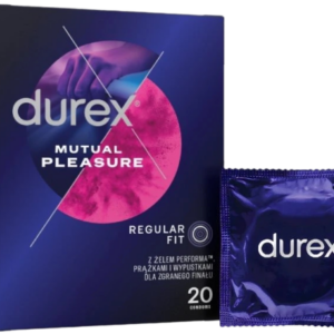 Durex Mutual Pleasure – vrúbkované kondómy (20 ks)