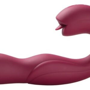 Joi Pro - Remote Control Rotating Head G-spot Vibrator & Clit Licker Maroon