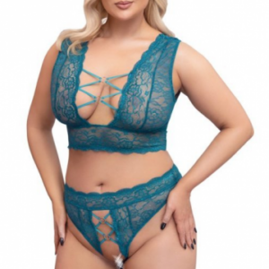 Plus size komplet Emerald Green, XXL