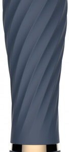 Vibrátor z dvojitého silikónu Blue Velvet (15 cm)