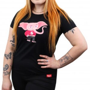 Merch – dámske slonie tričko Chobot hore!, XXL
