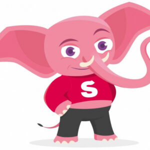 Merch – parádna slonia samolepka