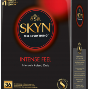 SKYN Intense Feel – bezlatexové kondómy s vrúbkami (36 ks)