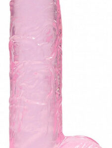 Realistické dildo Clear Pleasure (15 cm), ružové