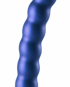 Anální kuličkové dildo Beaded Lust (17 cm), modré