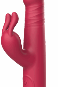 Rotačný vibrátor s výbežkom na klitoris a prísavkou Aphrodite Bunny Twister (24 cm)